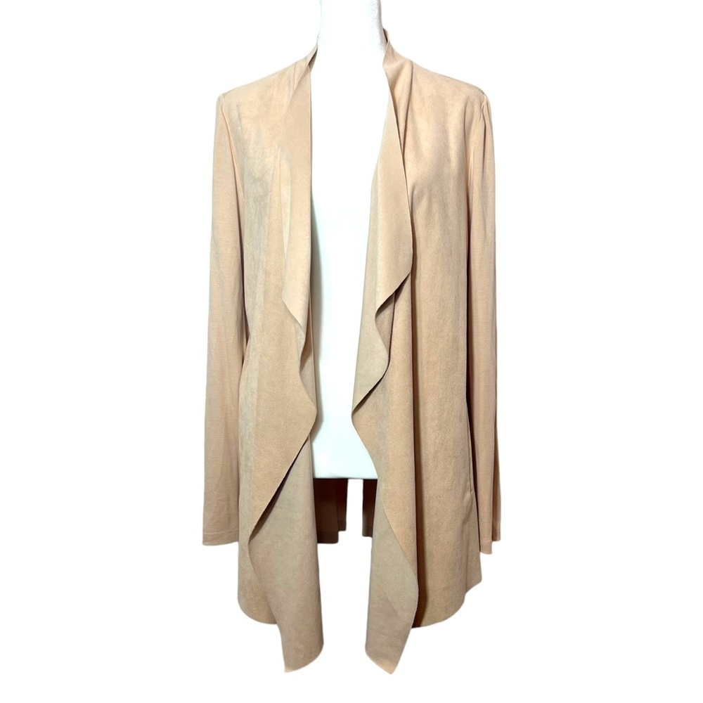 Chico’s Faux Suede Open Cardigan • Size 1 (Medium 8) • Soft & Chic